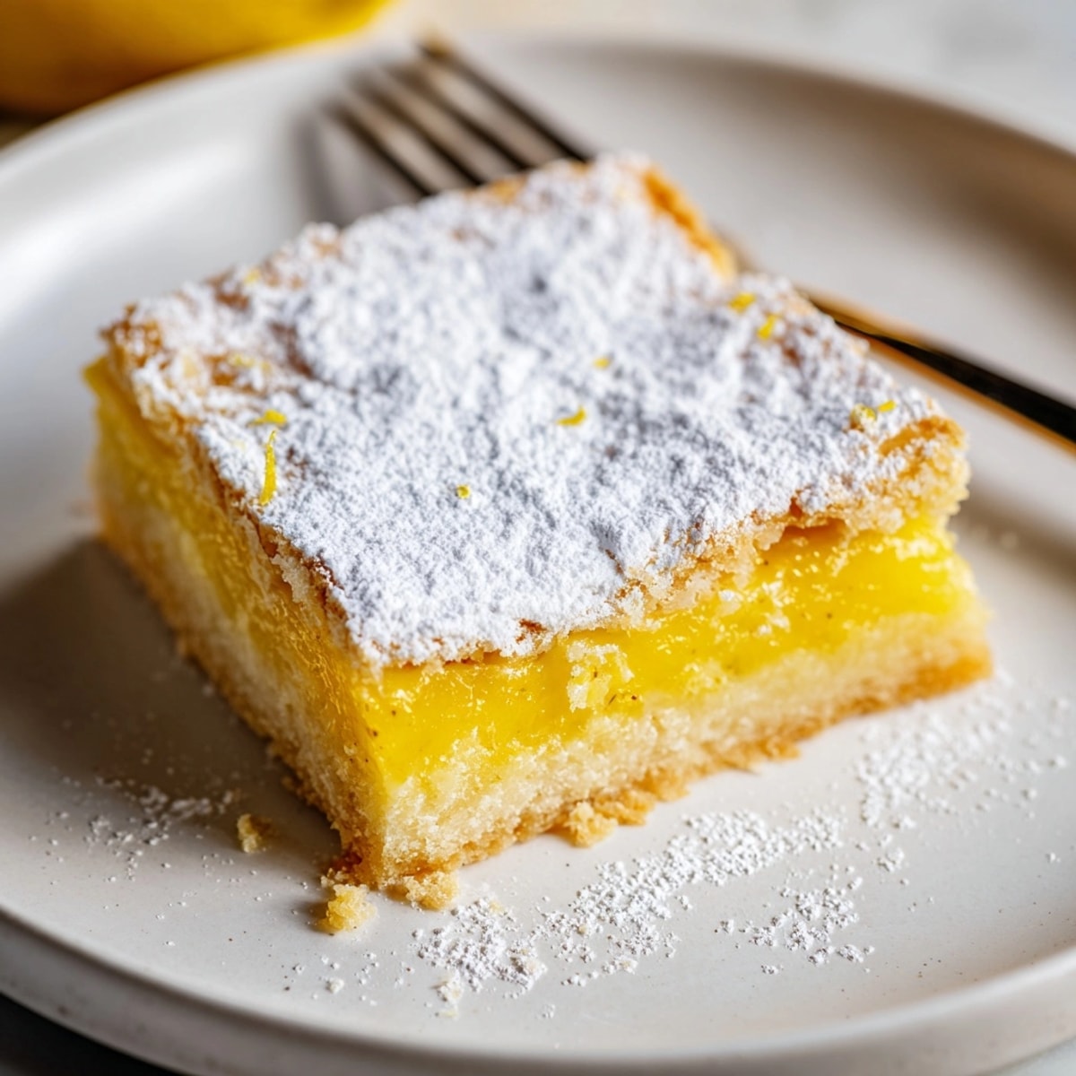 Creamy, tangy lemon bars with a buttery crust, perfect for spring baking and afternoon treats.