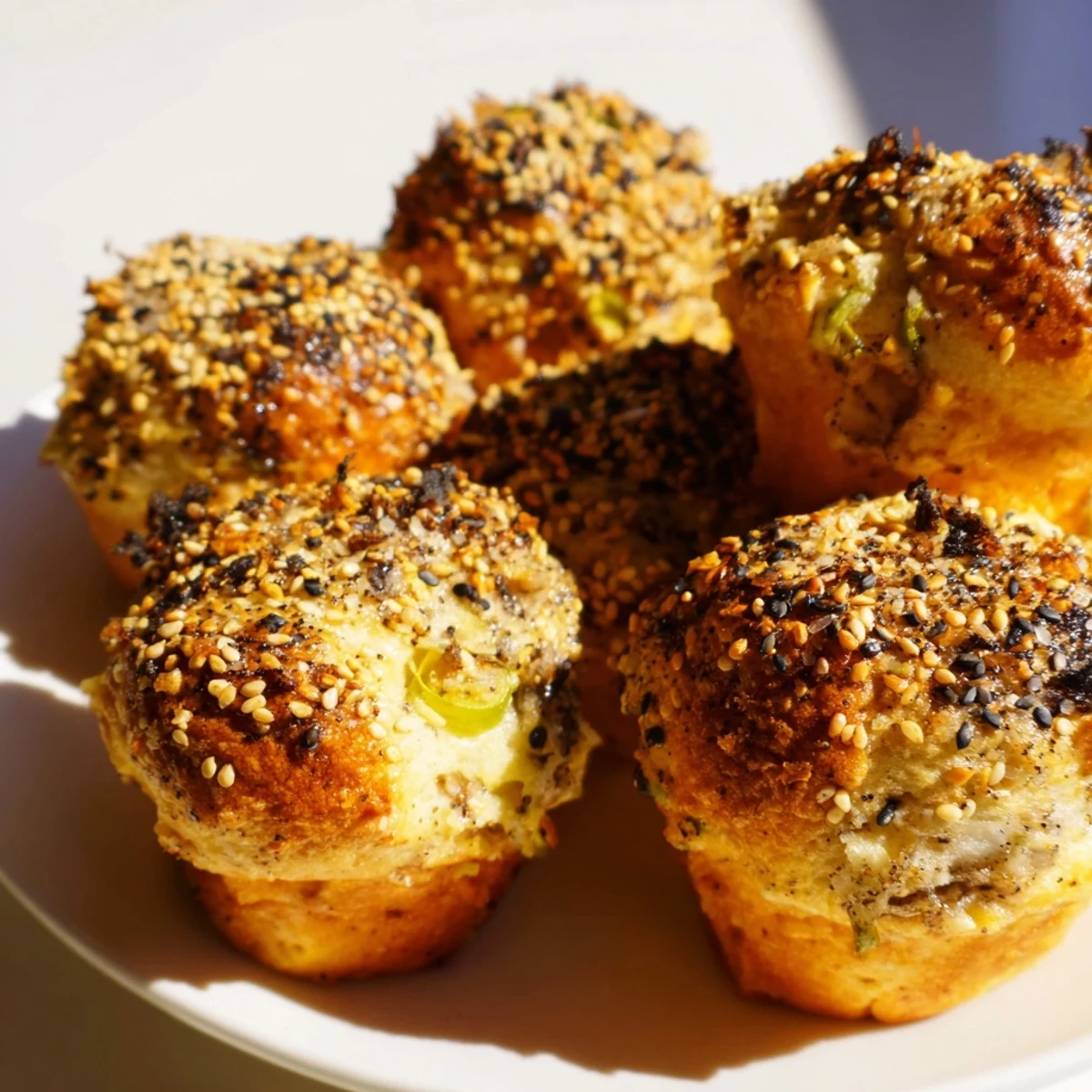 Japanese Furikake Mushroom Muffins