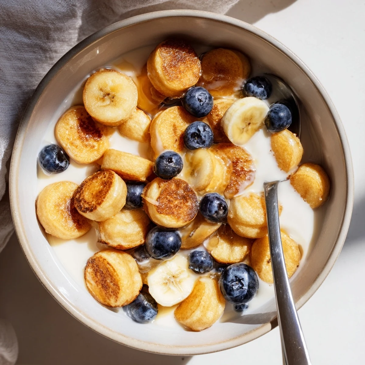 Mini Pancake Cereal Breakfast
