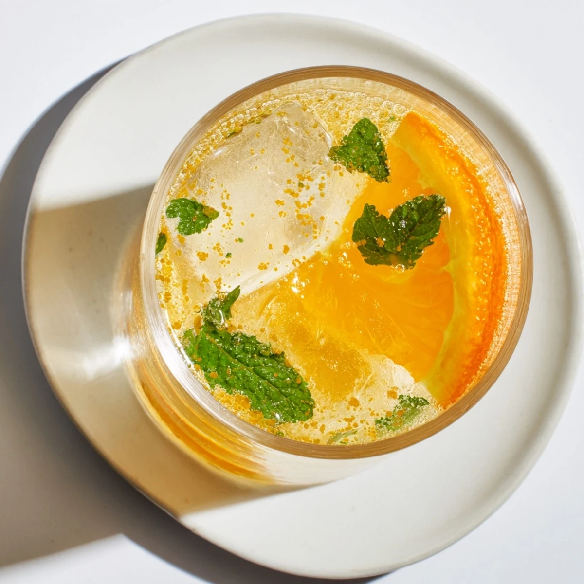 Refreshing probiotic soda mocktail with citrus and mint, perfect for summer gatherings.  