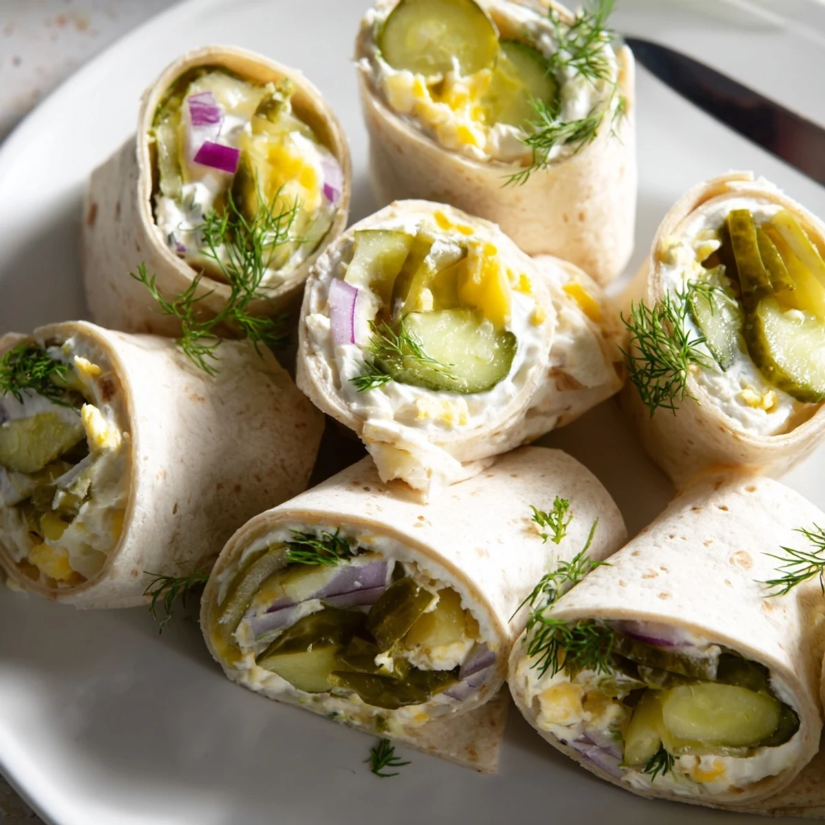 Pickle Cheese Tortilla Wraps