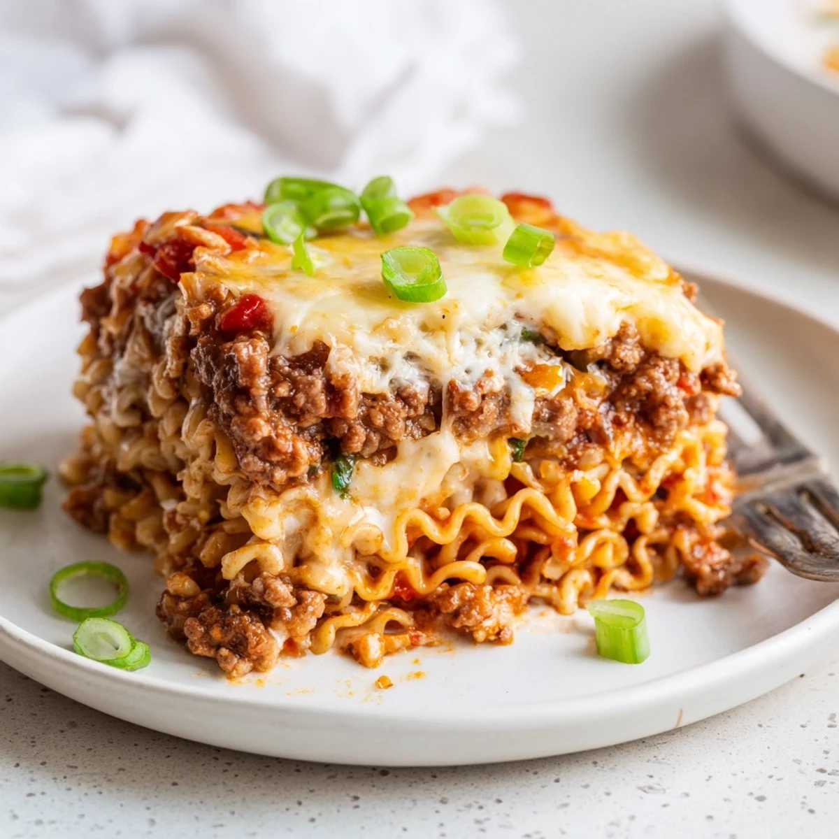 Spicy Ramen Lasagna Fusion