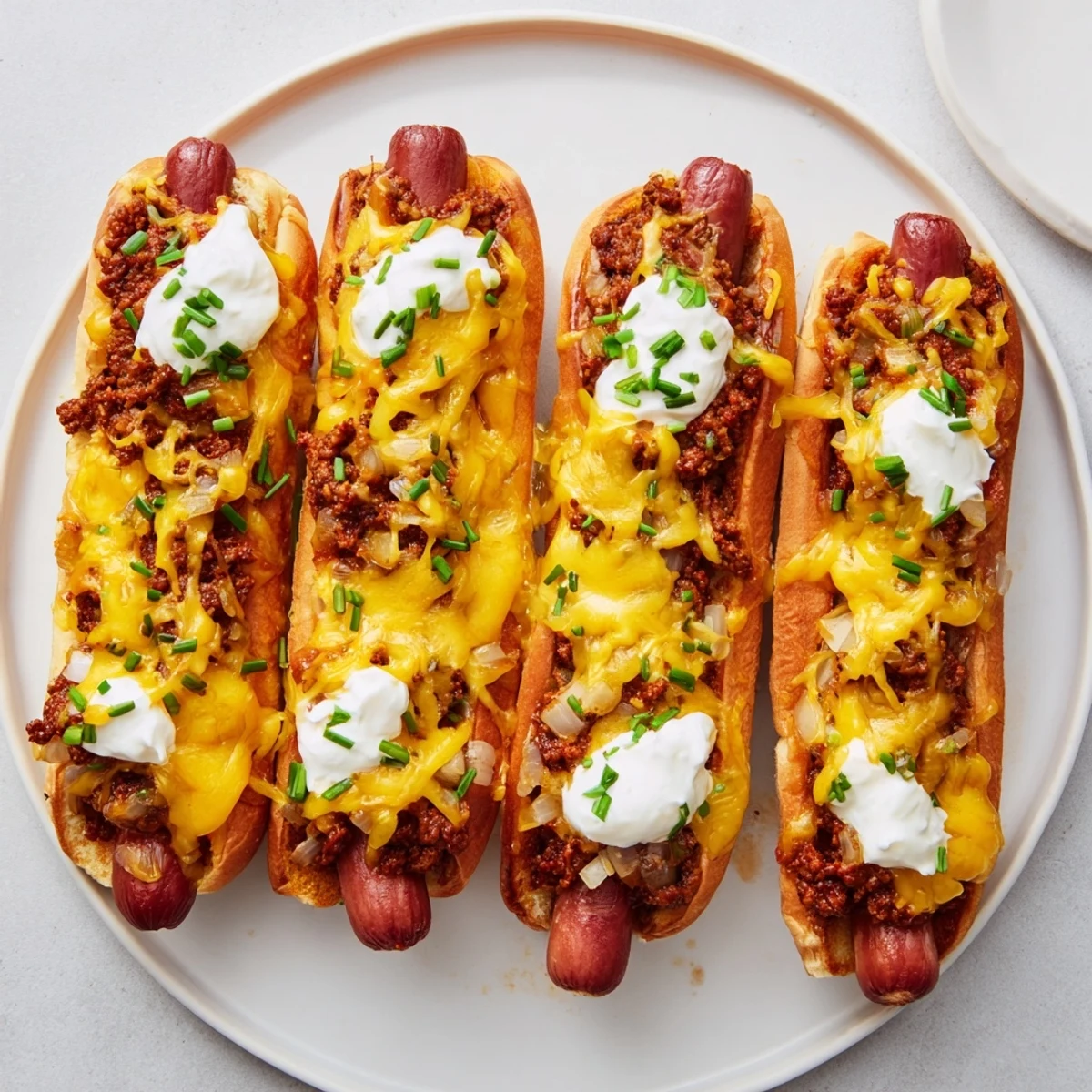 Chili Dog Cheesy Bake