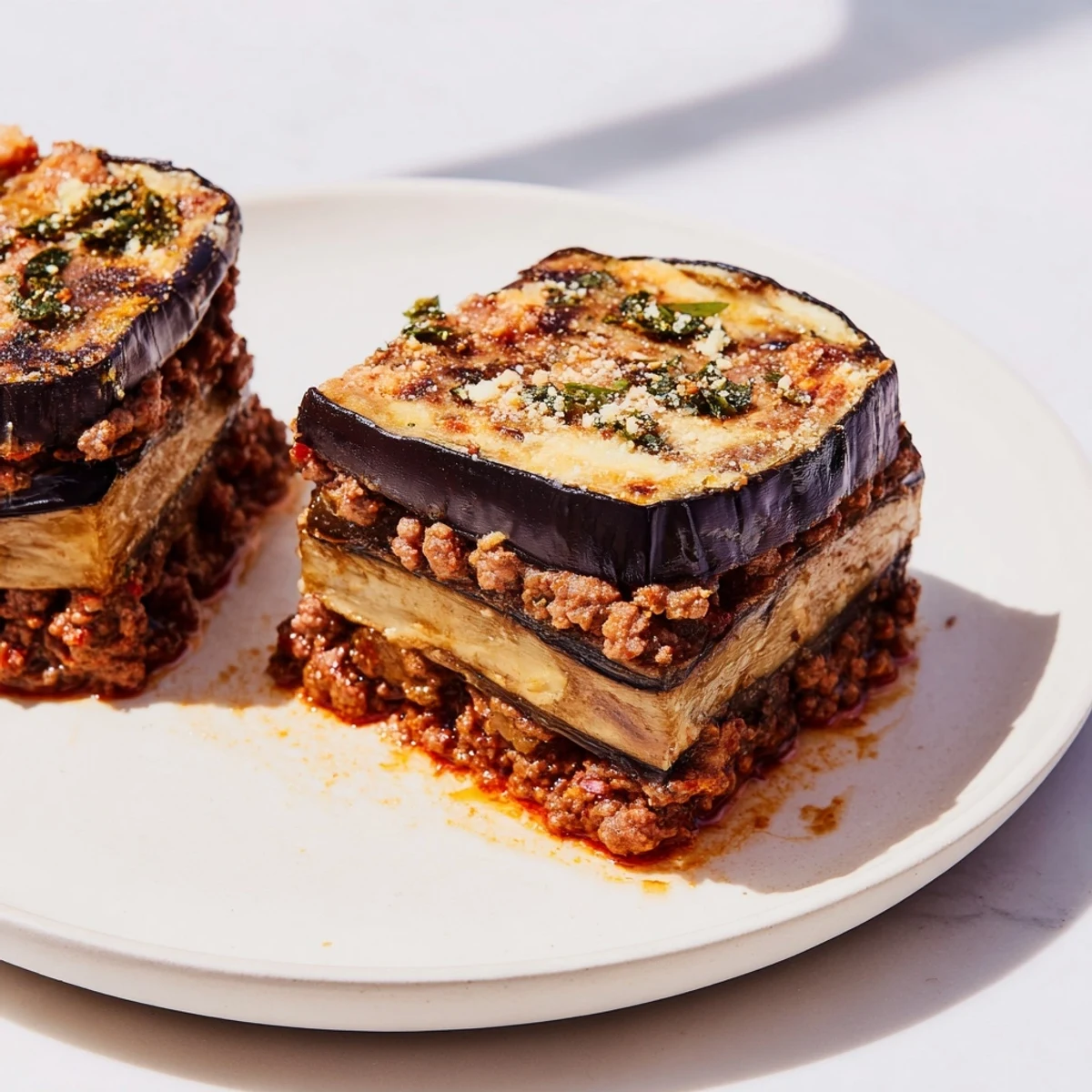Moussaka Beef Eggplant Layers