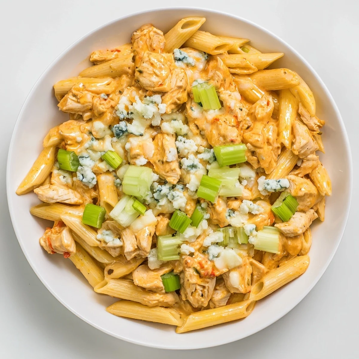 Buffalo Chicken Pasta Skillet