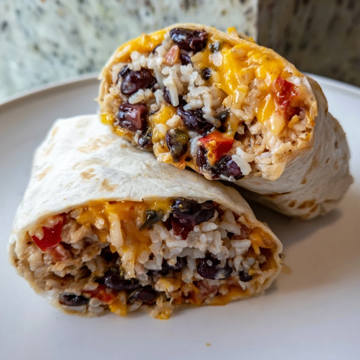 Steaming hot Freezer-Friendly Burritos, packed with savory fillings, ready for a quick and easy meal.