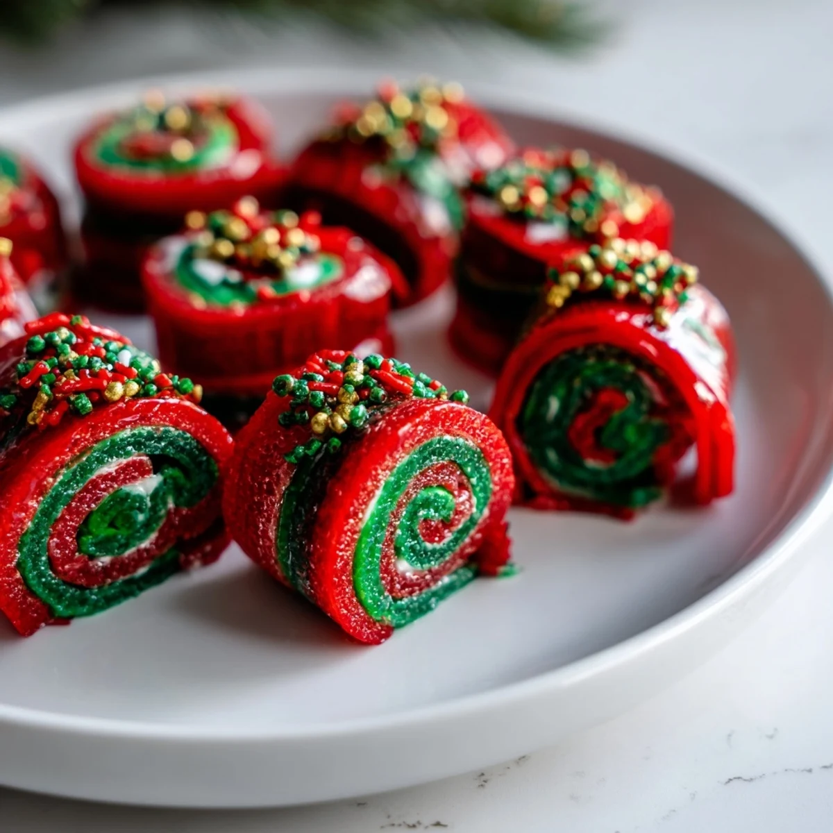 Easy Christmas Fruit Rollup