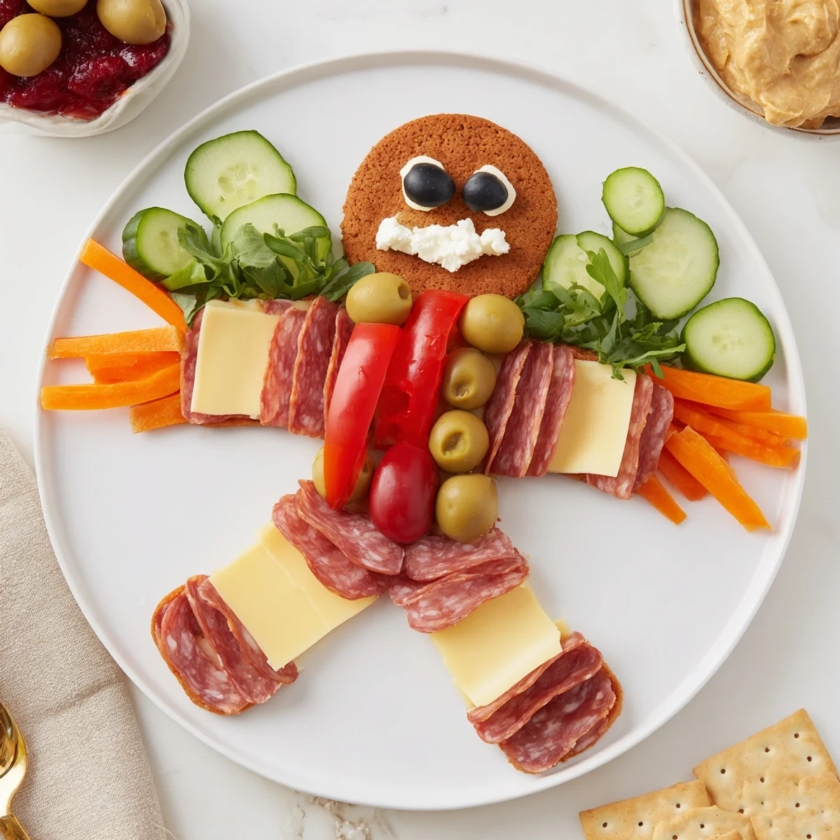 Gingerbread Man Savory Charcuterie