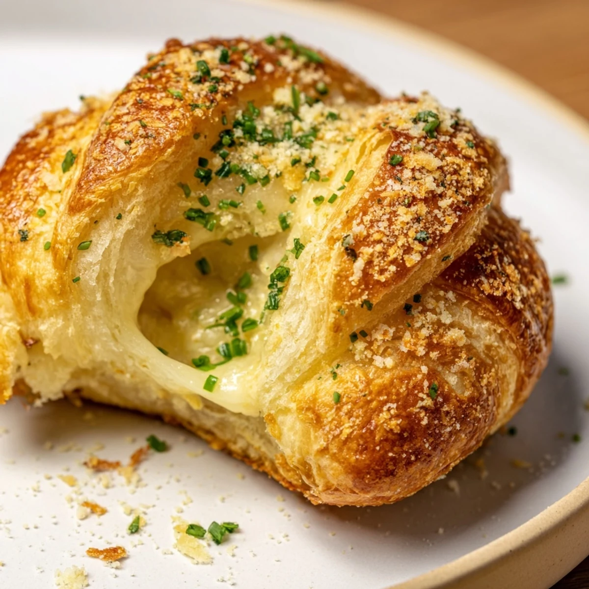 Warm, melty Savory Rolls: Crescent Roll Baked Cheese Bites boast golden crusts perfect with marinara dipping sauce.