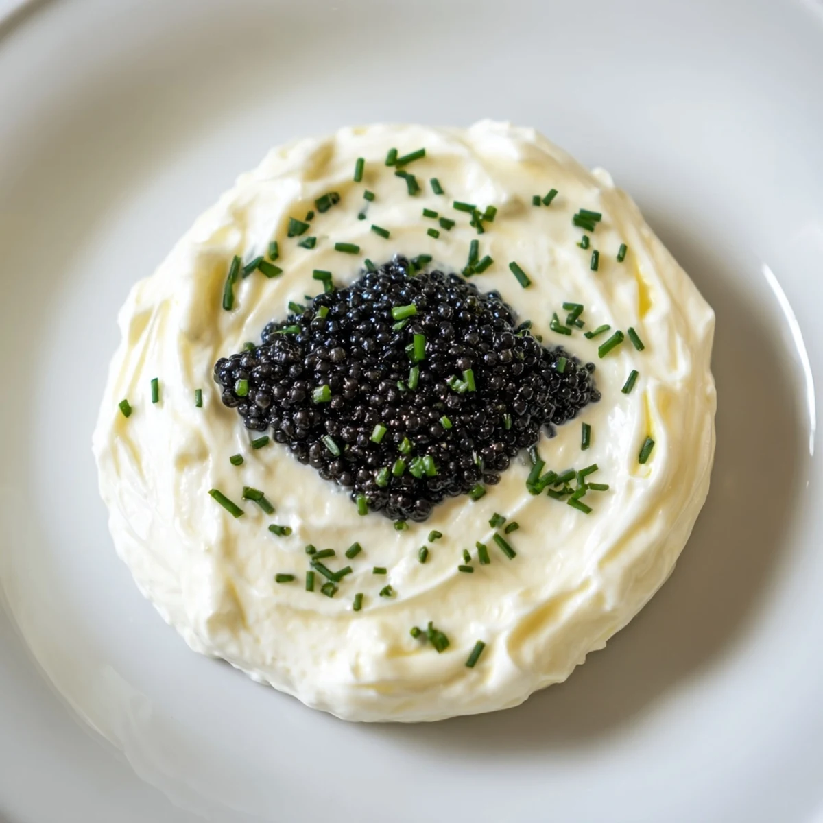 Vibrant green chives garnish the stunning Diamond Inlay, a sophisticated appetizer for entertaining.