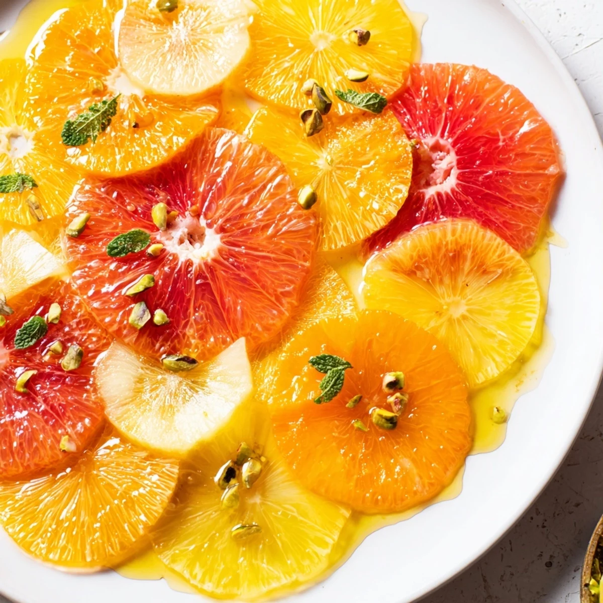 Bright blood orange and clementine slices highlight the details of this "Clockwork Orange" cheese board.