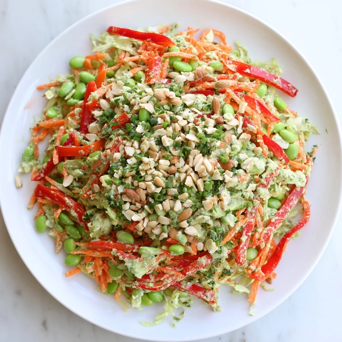 Crunchy Cabbage Edamame Salad