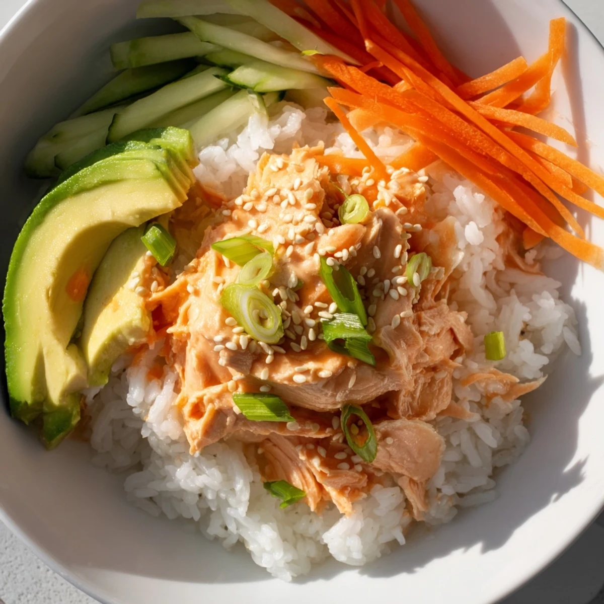 Spicy Canned Salmon Bowl