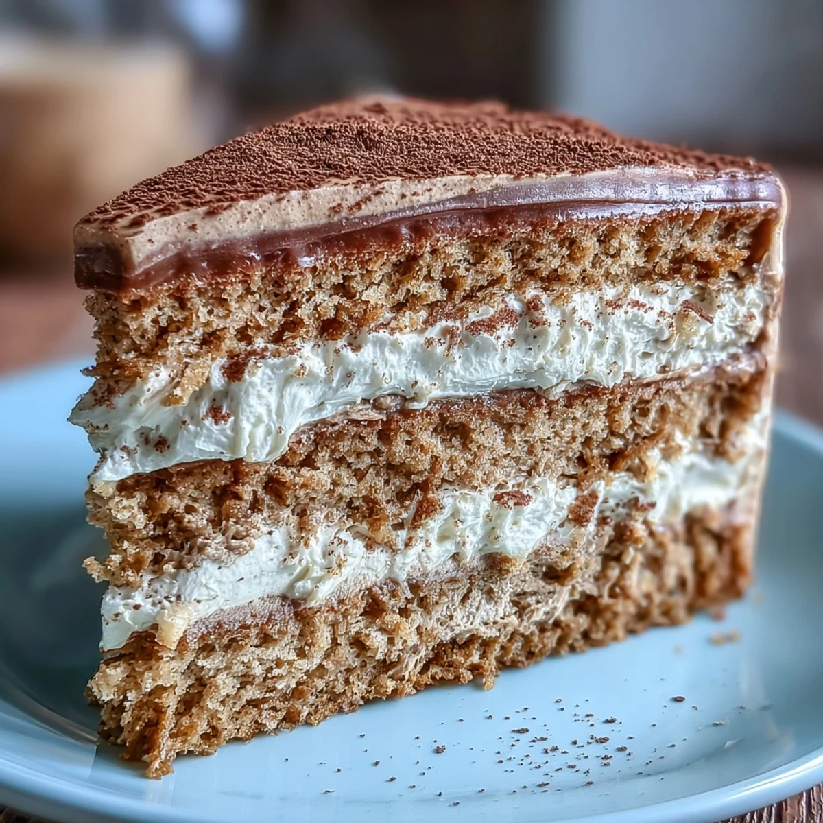 The Fluffy Hojicha Cake showcases delicate layers with a fragrant, roasted tea aroma and silky cream filling.