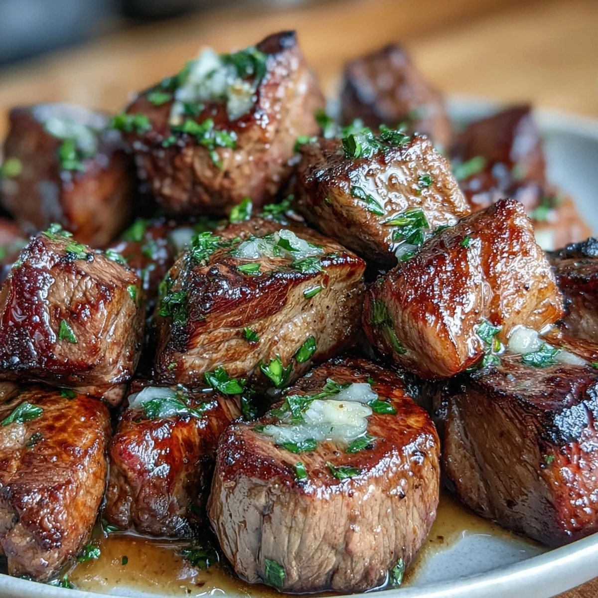 Keto Garlic Butter Steak Bites