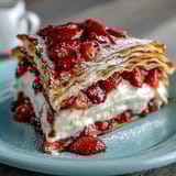 Strawberry Crepe Cake Delight