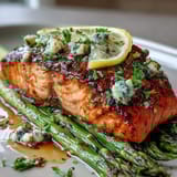 Garlic Butter Salmon Asparagus