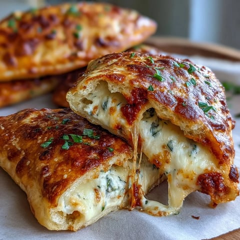 Golden-baked High Protein Pizza Hot Pockets sit on a rustic wooden board, showing flaky crust and melted cheese.