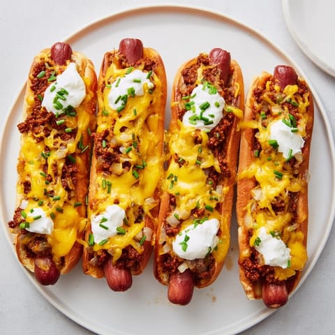 Chili Dog Cheesy Bake