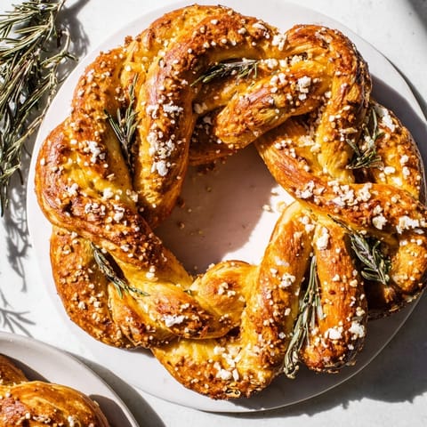 Budget Holiday Pretzel Wreath