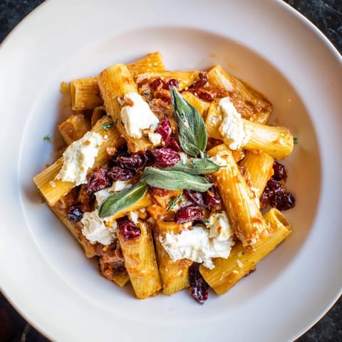 Cranberry Sage Feta Pasta