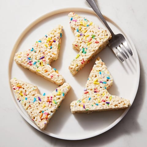 Brightly colored, star-shaped Cookie Cutter Shaped Rice Krispies Treats, ready to eat for a delightful snack.