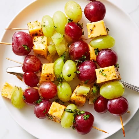 Sparkling Grape Cheese Skewers