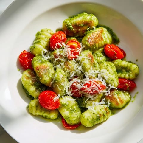 Crispy Gnocchi with Pesto