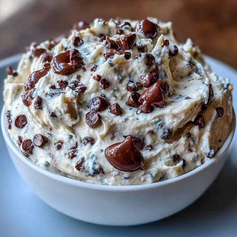 Wholesome cottage cheese cookie dough dip, a healthy dessert dip packed with protein and perfect for dipping fruit or crackers.  