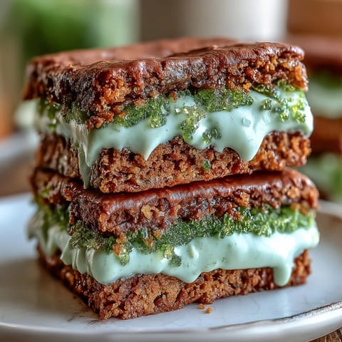 Festive green sugar cookie sandwiches with creamy vanilla filling, sparkling sugar coating, and soft texture.