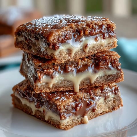 Decadent clotted cream cookie bars with white chocolate chunks, baked to golden perfection and cut into rich squares.