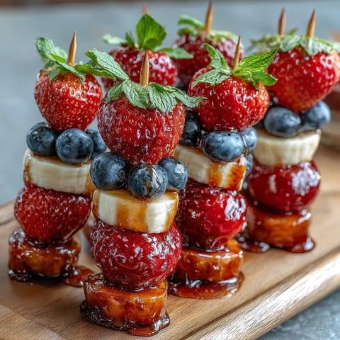 Fourth of July Fruit Skewers