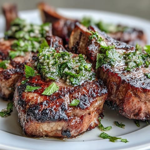 Lamb Chops with Mint Gremolata
