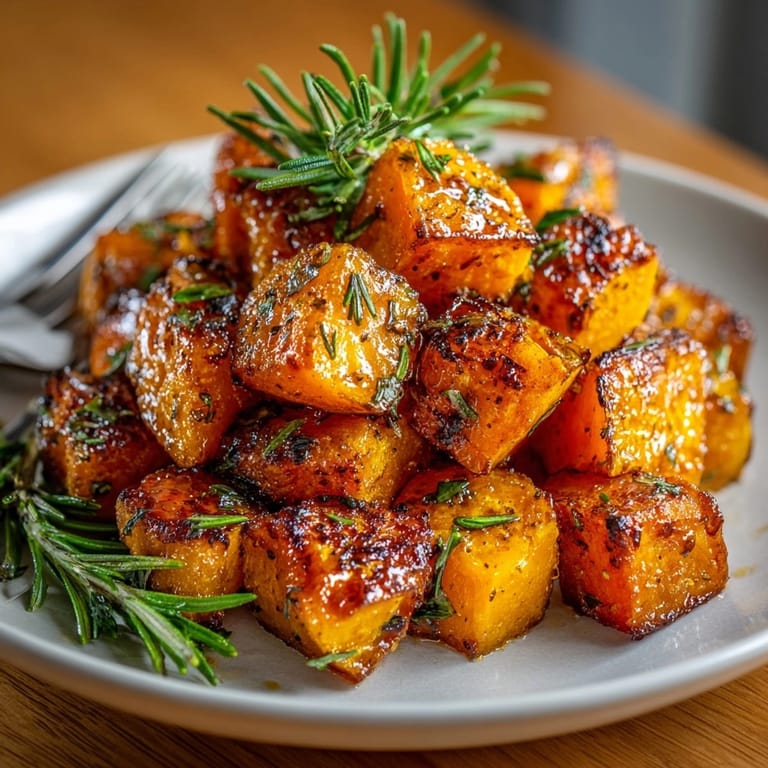 Crispy edges on Honey Roasted Sweet Potato Bites &ndash; perfect Thanksgiving or holiday appetizer.