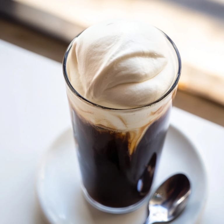 Silky-smooth copycat Starbucks cold foam, swirled beautifully, ready to dollop on your favorite cold coffee beverage.