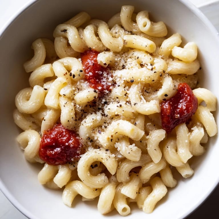 Quick and simple Italian-American Microwave Bowl Pasta, perfectly cooked and delicious.