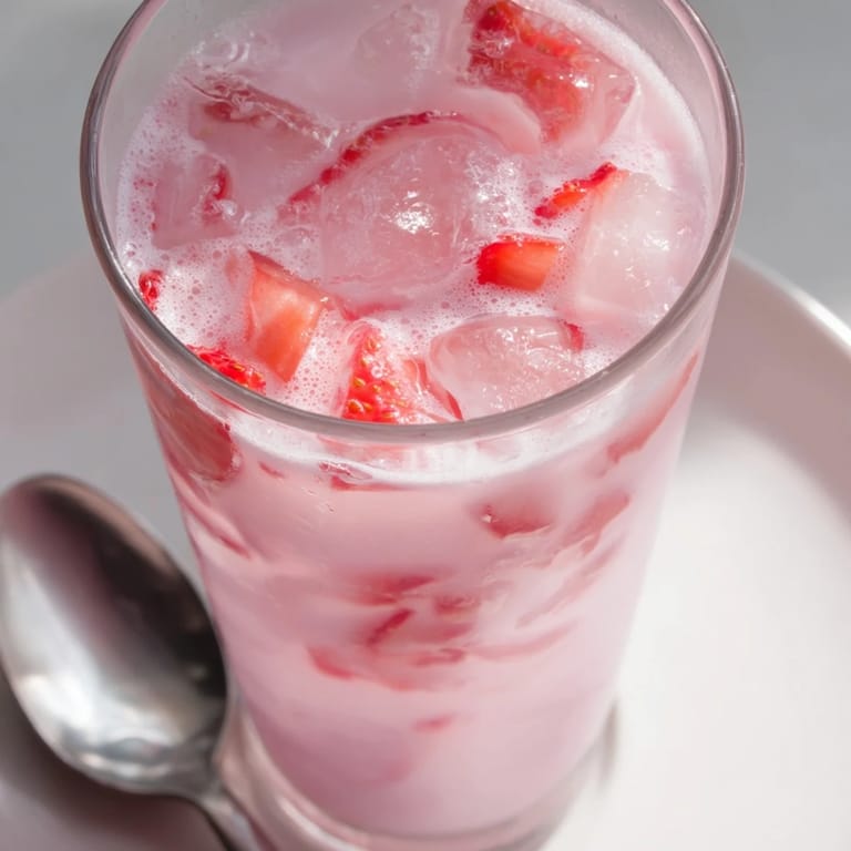 Cold and creamy, this Refresher Copycat Pink Drink looks perfect for a summer day.