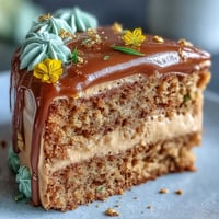 Grounded Taurus cake with floral buttercream and rich butterscotch layers.